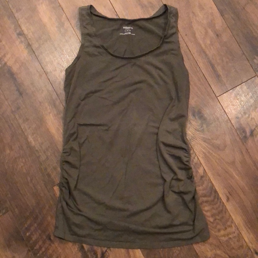 Olive green maternity tank